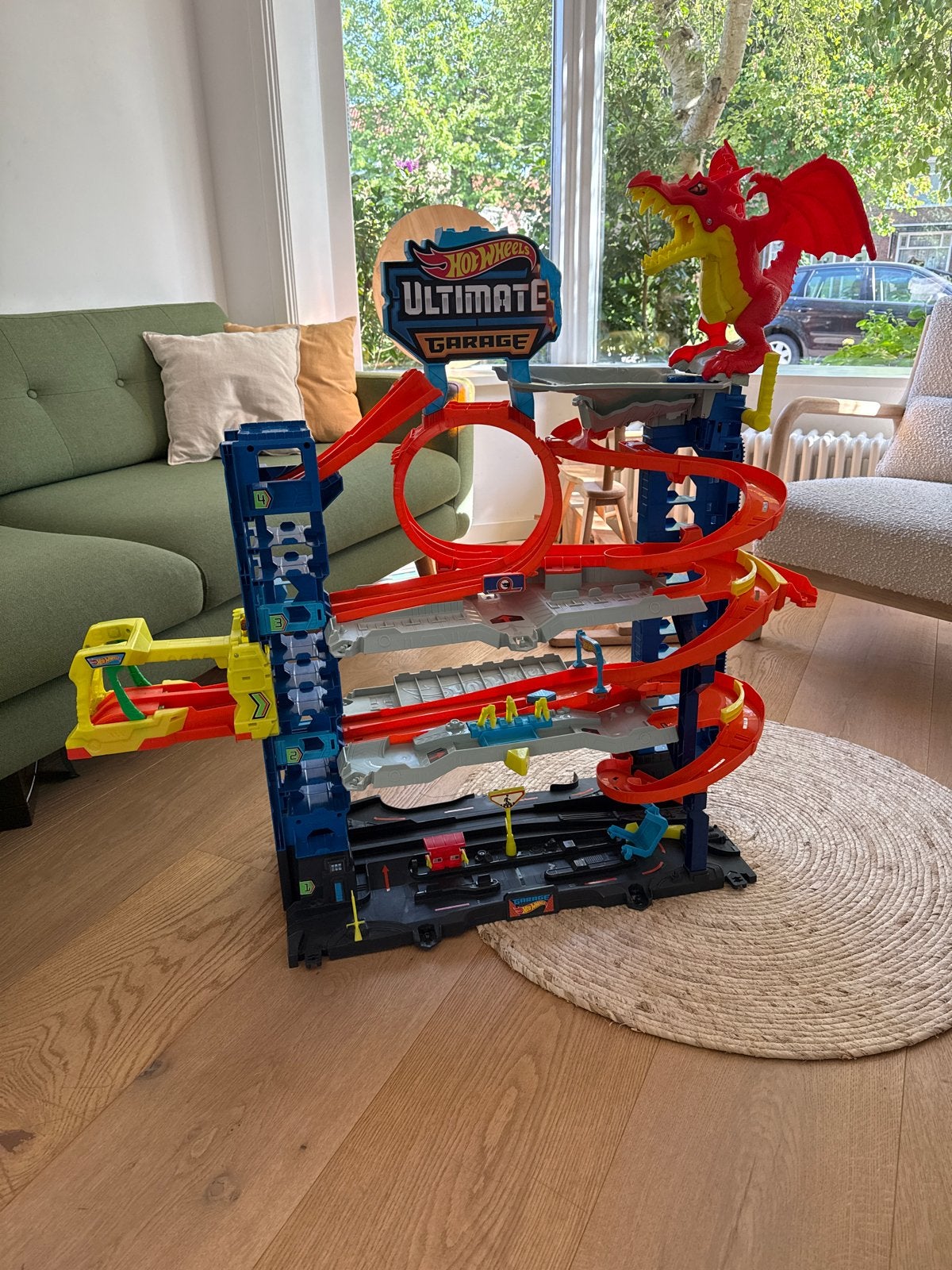 Hot Wheels Ultimate Garage met doos en autootje, Kinderen en Baby's, Speelgoed | Speelgoedvoertuigen, Ophalen, Zo goed als nieuw