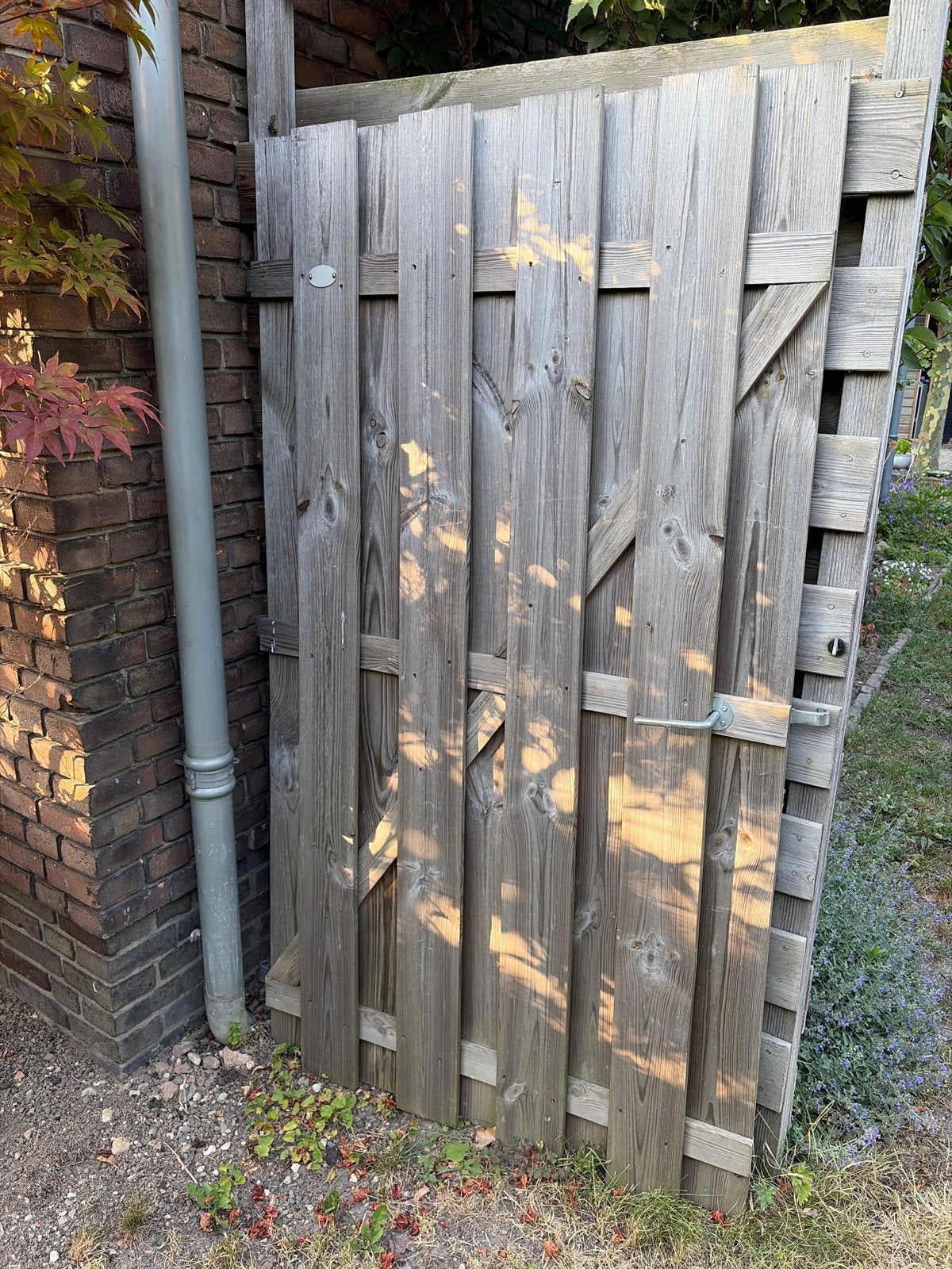 Houten poort - Gebruikt, Ophalen, Gebruikt, 100 tot 150 cm, Draaipoort