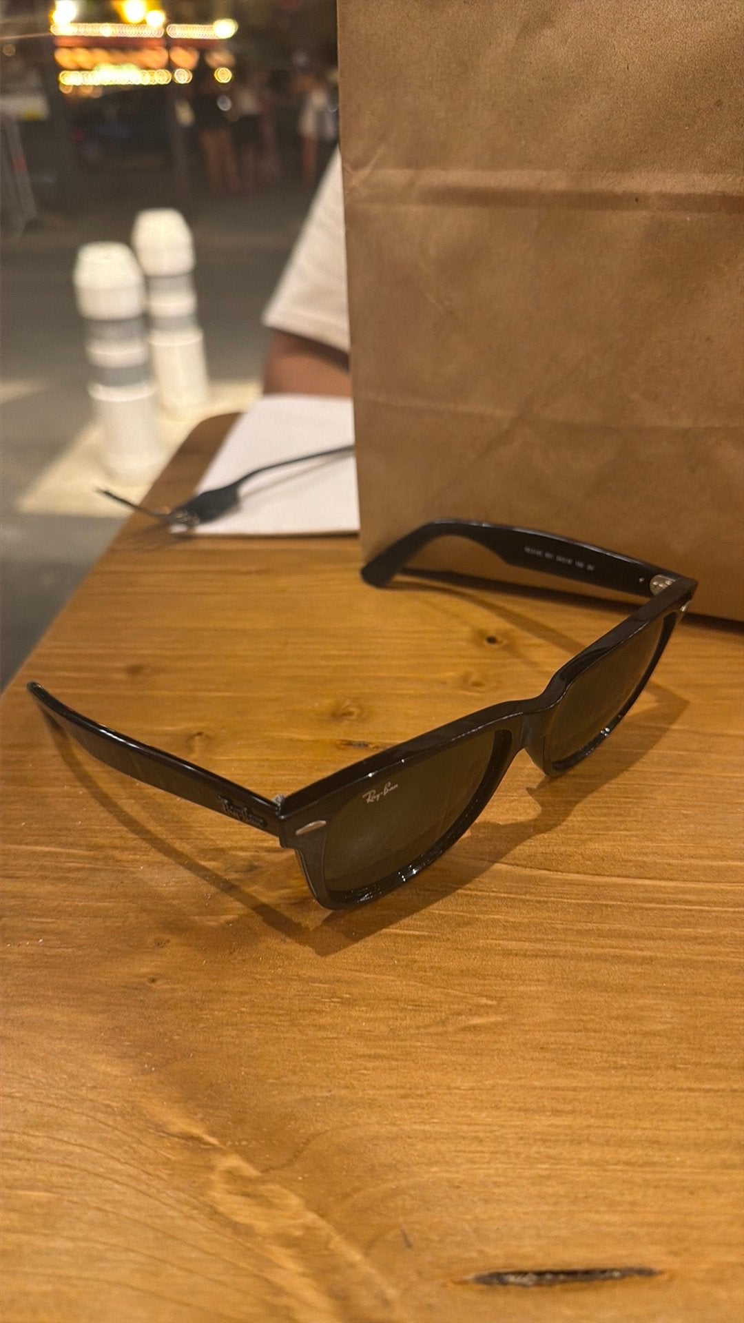 RayBan Wayfarer zonnebril classic, Ophalen of Verzenden, Zo goed als nieuw, Zwart, Ray-Ban