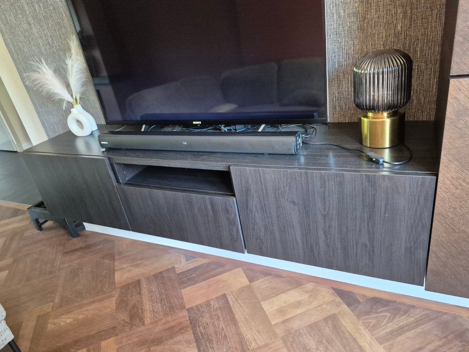 Ikea Zwevend TV-meubel - 180x42x40 cm, Ophalen, Gebruikt, 150 tot 200 cm, Minder dan 100 cm