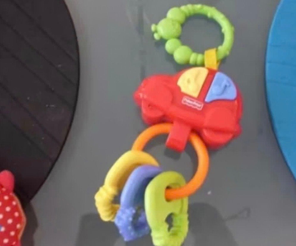 Speeltje met autootje en bijtringen Fisher Price maxi cosi, Ophalen, Gebruikt, Speelset, Met geluid