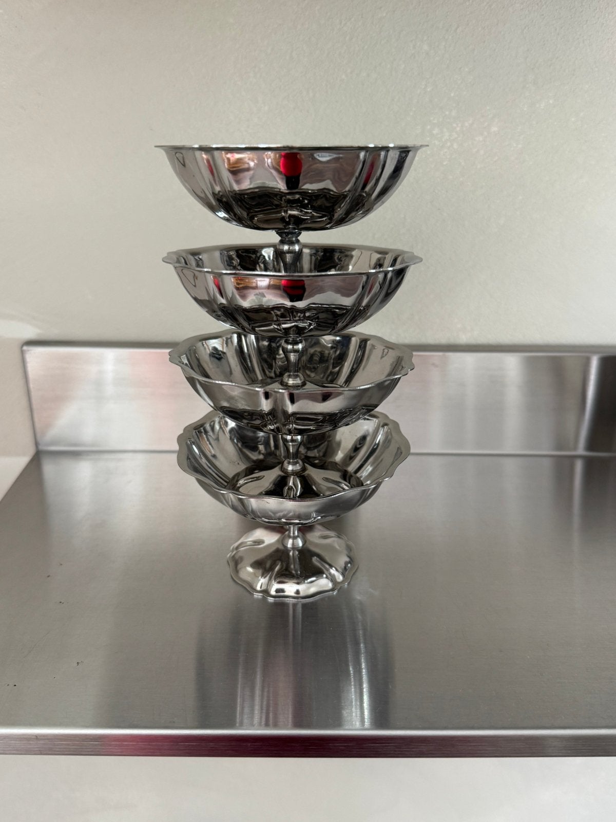 Inox ijscoupe set, Ophalen of Verzenden