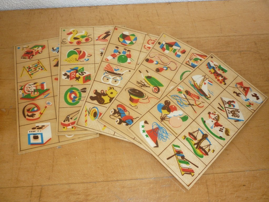 Antiek houten speelgoed - spel voor peuters en kleuters 1960, Ophalen of Verzenden