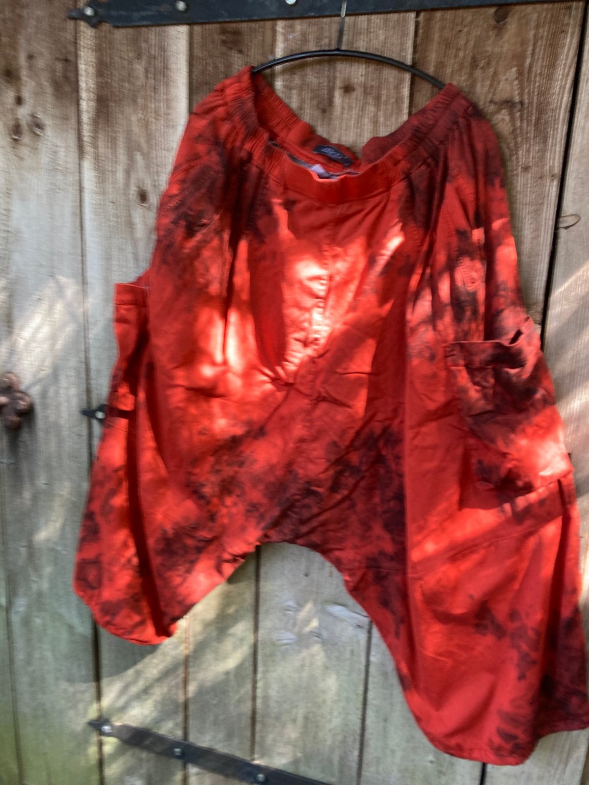 Lange laagkruis/zouave broek van Kekoo 42/46, Kleding | Dames, Ophalen of Verzenden, Zo goed als nieuw, Oranje, Broek of Spijkerbroek