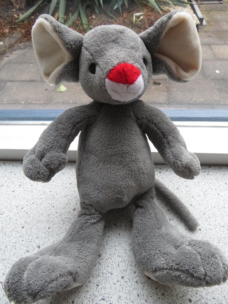 Grijze Muis Toet Cliniclowns Clini Clowns merk Happy Horse, Kinderen en Baby's, Speelgoed | Knuffels en Pluche, Muis, Happy Horse