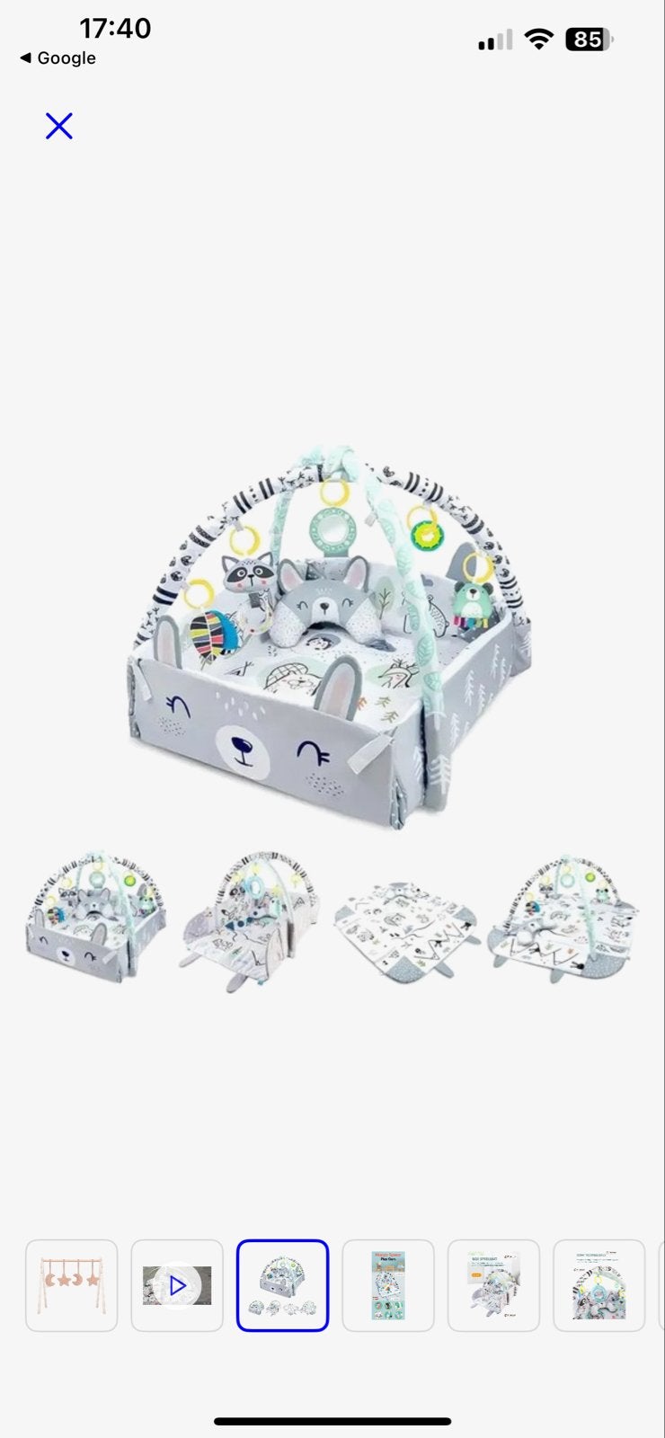 4-in-1 Speelkleed voor baby's met speelbogen en ballen, Ophalen, Nieuw