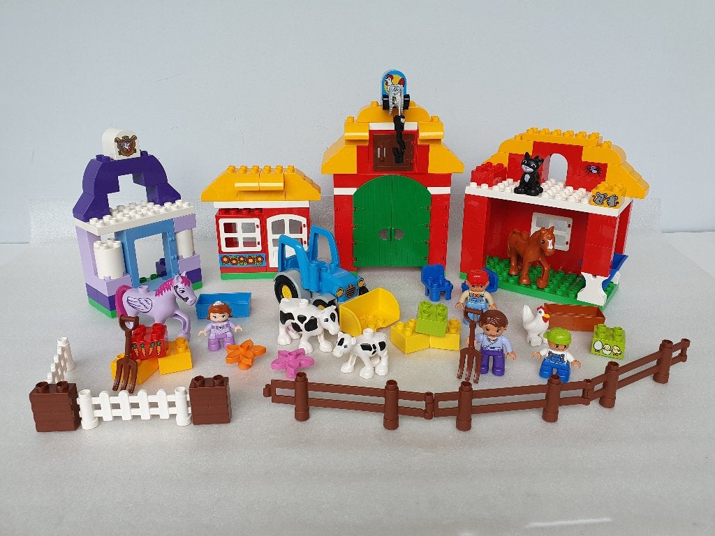 Lego Duplo 10525 - 10594: Grote Boerderij en Paardenstal, Gebruikt, Ophalen of Verzenden, Duplo, Meerdere sets