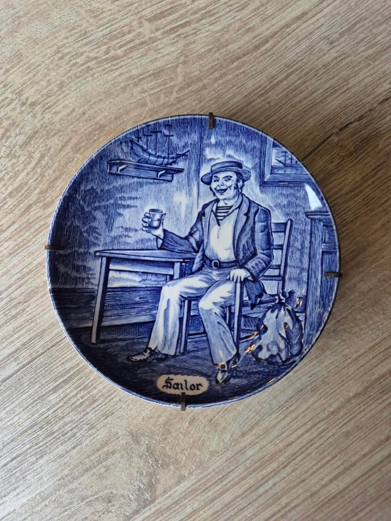 Vintage Enoch Wedgwood Tunstall bordje 'Sailor', Ophalen of Verzenden