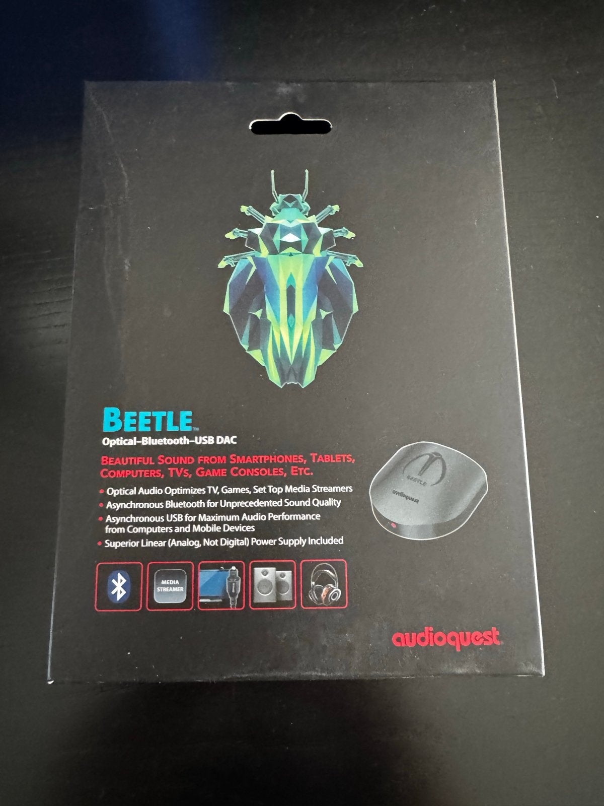 AudioQuest Beetle Optical-Bluetooth-USB DAC - Nieuw in doos, Ophalen of Verzenden, Nieuw