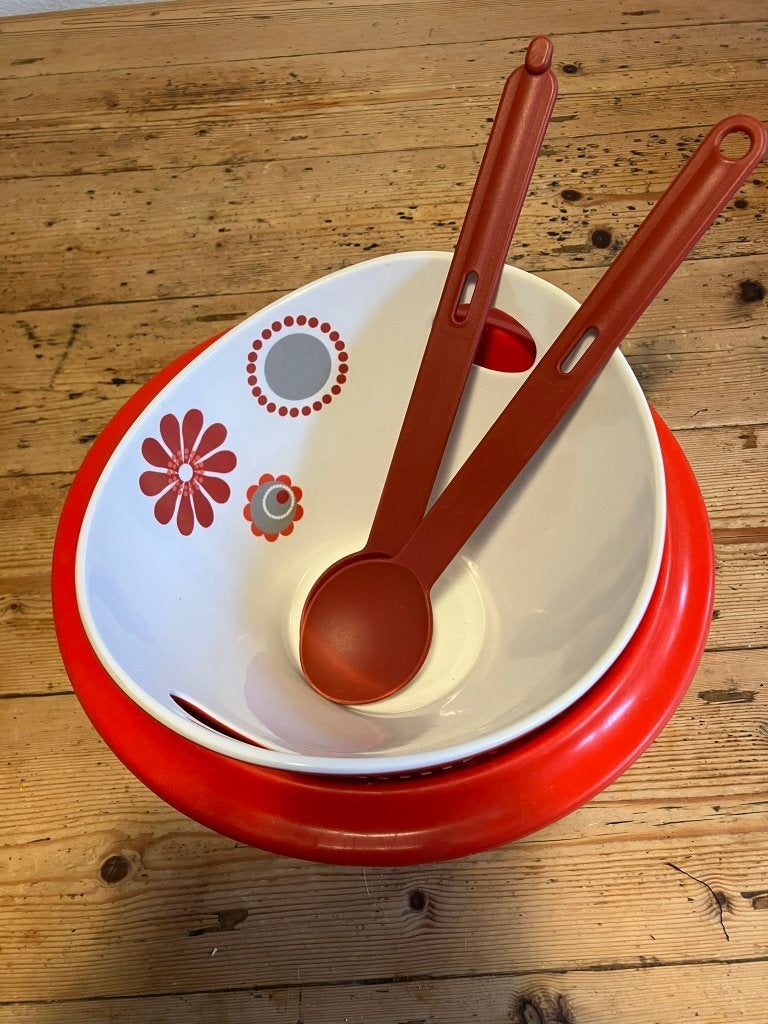 Tupperware slabestek met schaal, Ophalen of Verzenden, Gebruikt