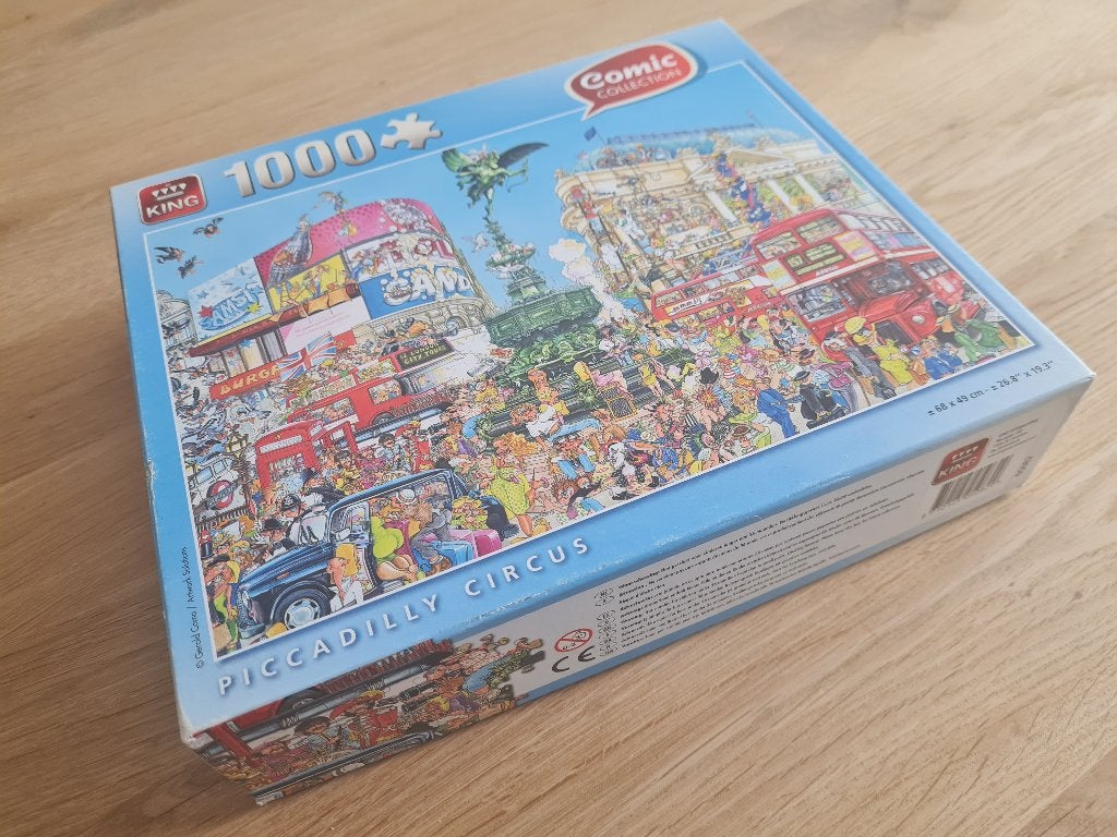 King puzzel 1000 stukjes Piccadilly Circus, Ophalen of Verzenden, 500 t/m 1500 stukjes, Zo goed als nieuw