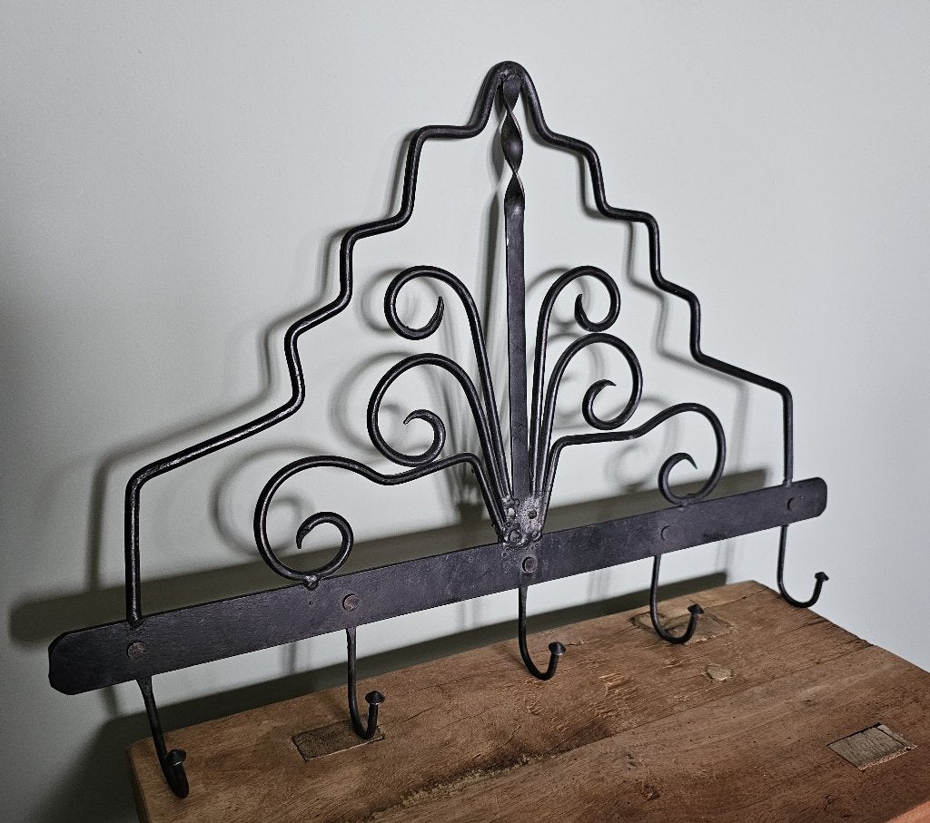 LEUKE OUDE BROCANTE METALEN WANDKAPSTOK, Huis en Inrichting, Wandkapstok, Gebruikt, Ophalen of Verzenden, Minder dan 100 cm
