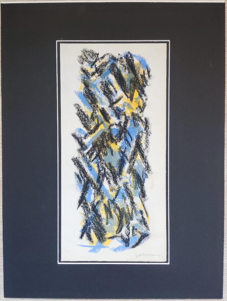 Theo Wolvecamp (1925-1992) - Compositie zonder titel, Ophalen of Verzenden