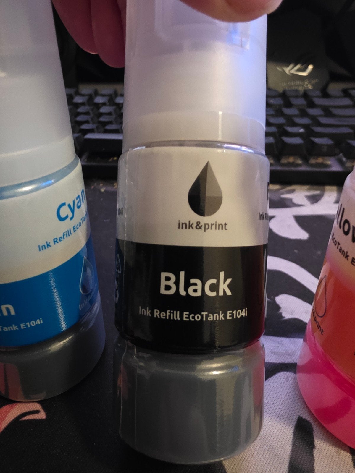 4x Ink Refill Bottles for Epson EcoTank 104 (CMYK) – NEW, Computers en Software, Printerbenodigdheden, Ophalen of Verzenden, Nieuw