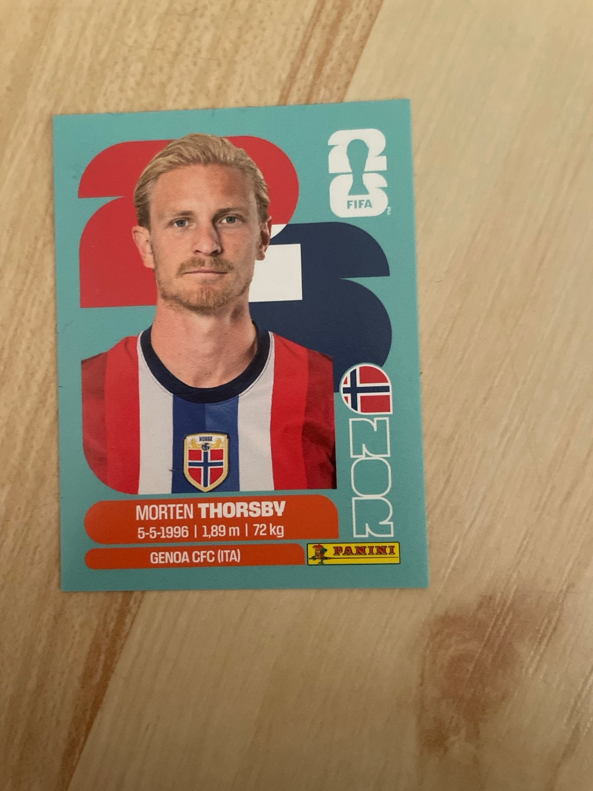 Morten Thorsby Panini FIFA World Cup 2026 Spelerskaart, Ophalen of Verzenden, Zo goed als nieuw, Buitenlandse clubs, Spelerskaart