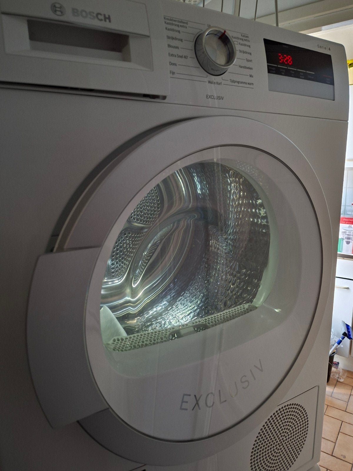 Bosch WTH85281NL/04 Serie 4 Exclusiv Condensdroger, Ophalen, 8 tot 10 kg, Zo goed als nieuw, 85 tot 90 cm