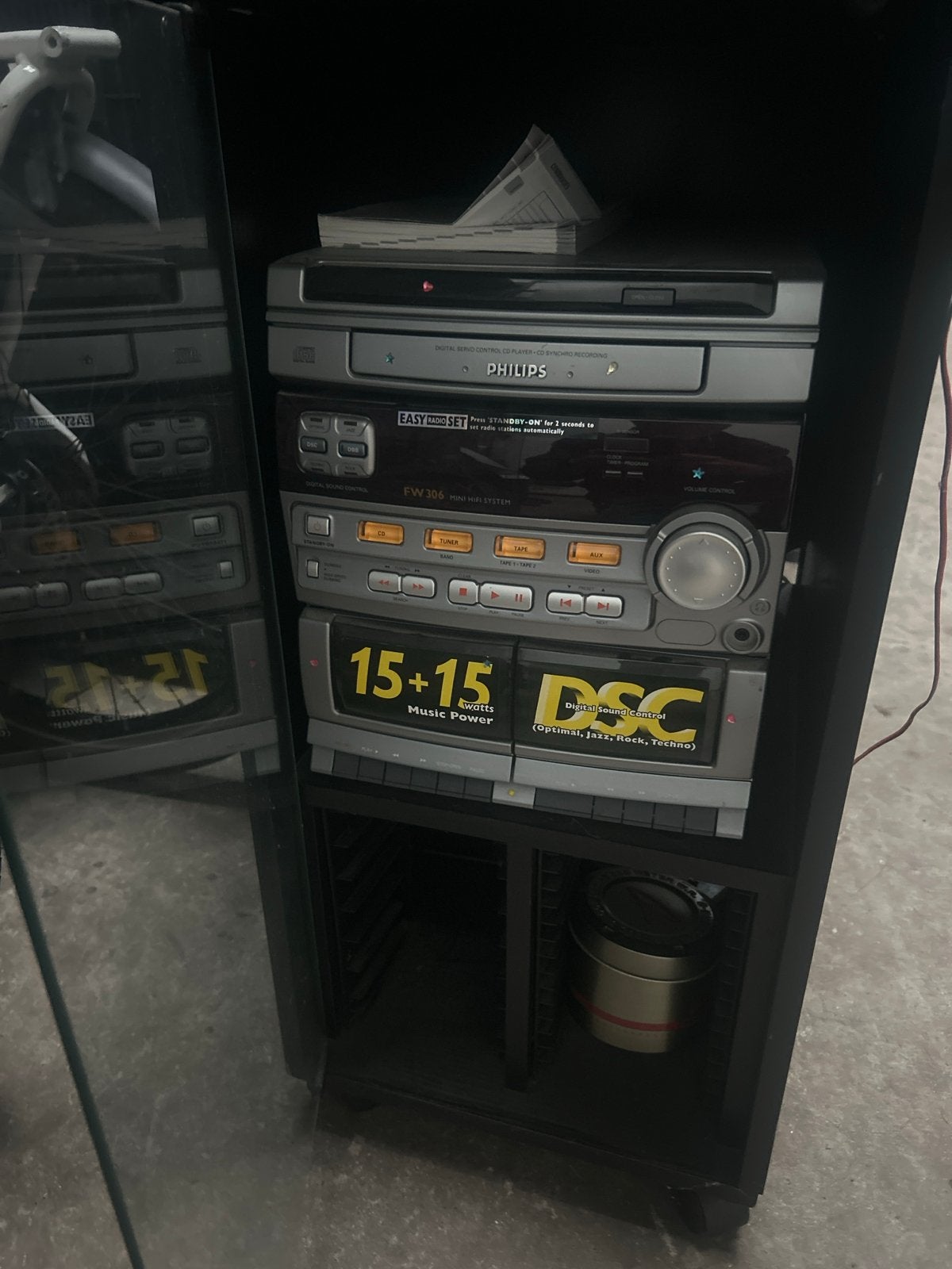 Philips Stereotoren FW306 Mini Hifi System - Z.G.A.N., Audio, Tv en Foto, Philips, Cassettedeck, Ophalen of Verzenden, Zo goed als nieuw