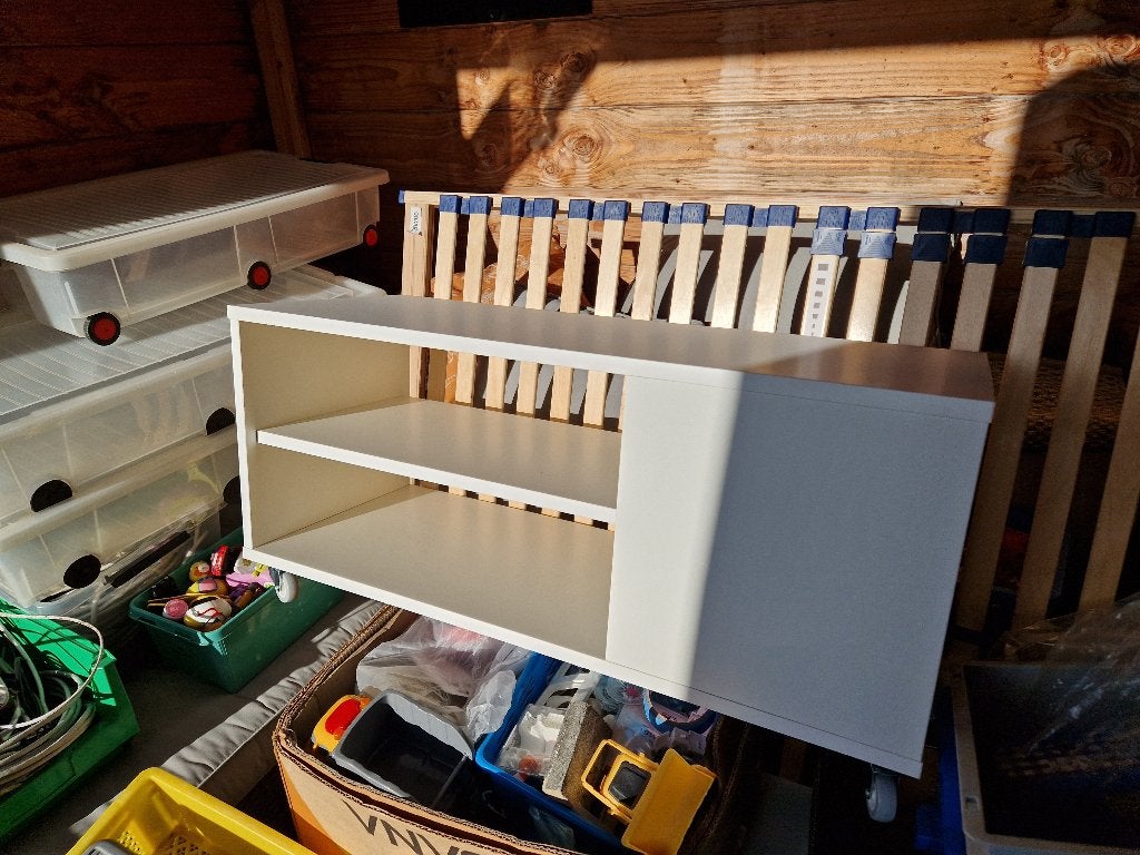 2 witte kastjes (als bijzet of salontafel) van Ikea, Ophalen, Gebruikt