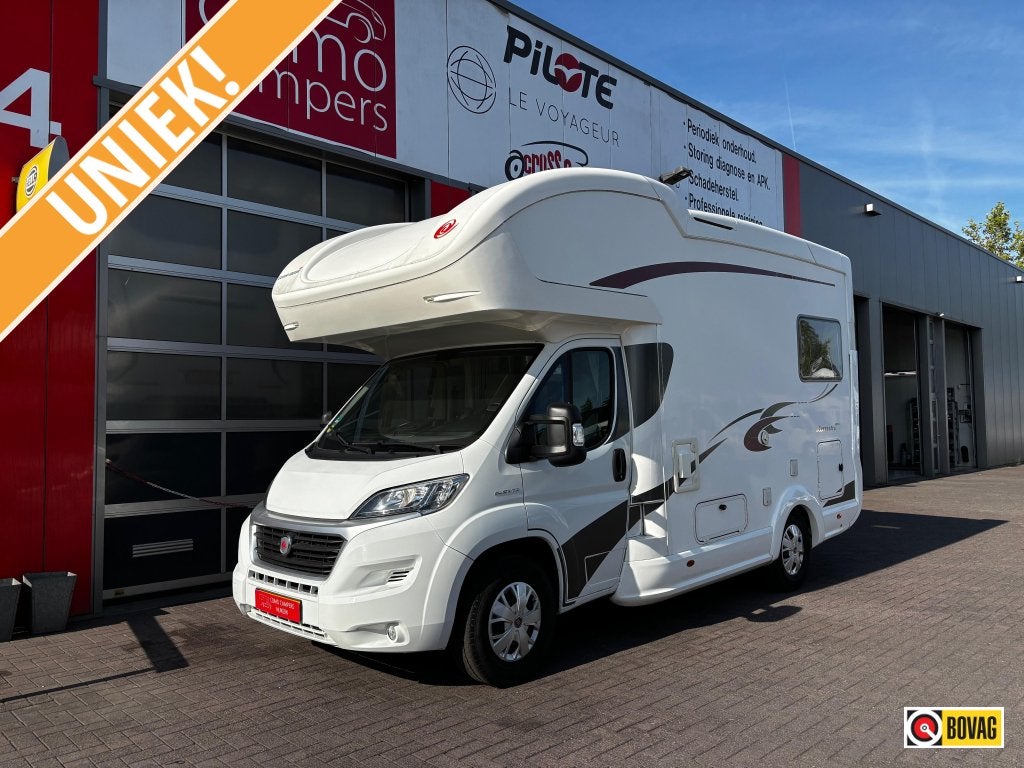 Eura Mobil Terrestra 570 HS Rondzit half Integraal Uniek!, Alkoof, Ringverwarming, Luifel, Fiat