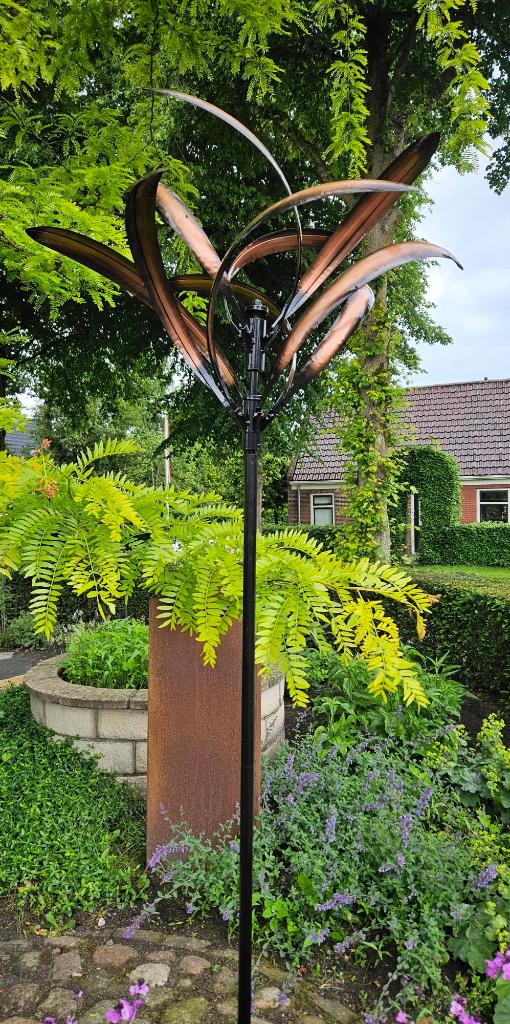 WINDMOLEN / PRAIRIE / TUINSTEKER / tuinbeeld / windspinner, Tuin en Terras, Windwijzers en Windmolens, Nieuw, Info@huisentuindecoratiemarie.nl