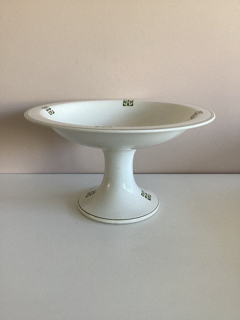 Witte aardewerk fruitschaal Societe Ceramique art deco decor, Ophalen of Verzenden