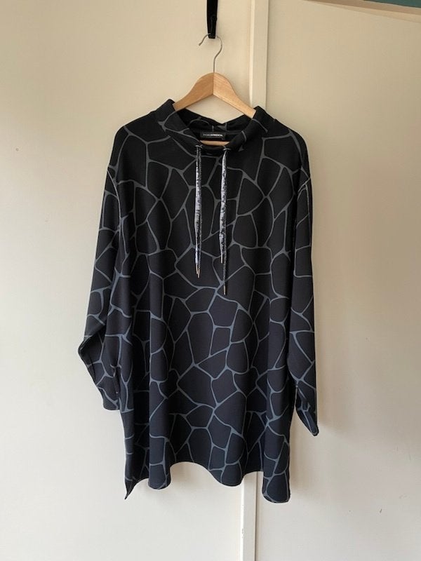 Doris Streich viscose trui 54 als nieuw zwart grijs zilver, Maat 46/48 (XL) of groter, Ophalen of Verzenden, Zo goed als nieuw