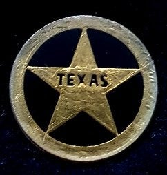 Texas pin- zwart goudkleur, Verzenden, Nieuw, Stad of Land, Speldje of Pin