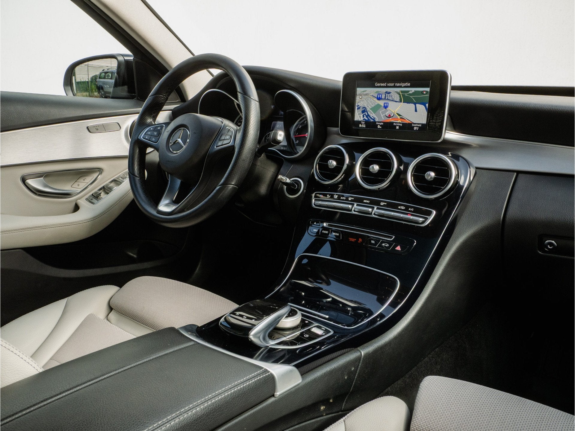 Mercedes-Benz C-Klasse Estate 180 Prestige Trekhaak/ Luchtve, Auto's, Automaat, Achterwielaandrijving, Met garantie (alle), Leder en Stof