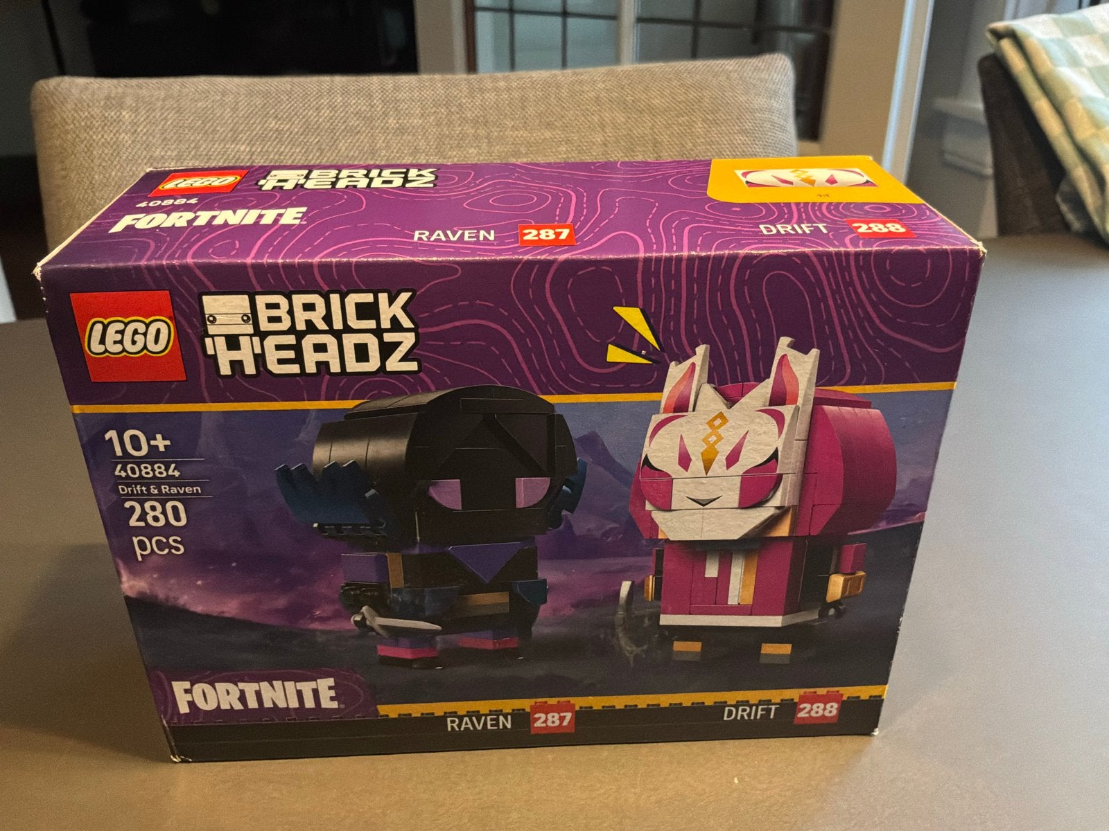 Lego BrickHeadz 40884 Fortnite Drift & Raven - Nieuw/Sealed, Overige thema's, Lego, Nieuw, Ophalen of Verzenden