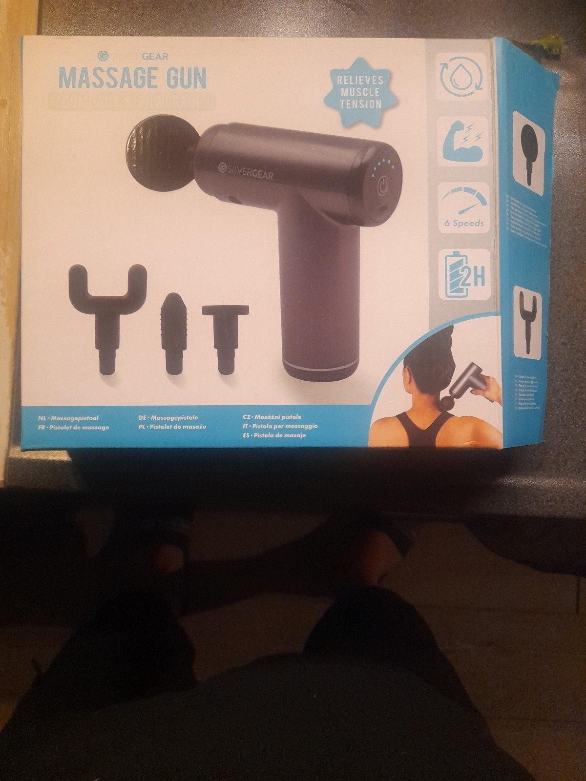 Silvergear Massage Gun - Verlicht Spierpijn en Spanning, Ophalen of Verzenden, Nieuw, Apparaat