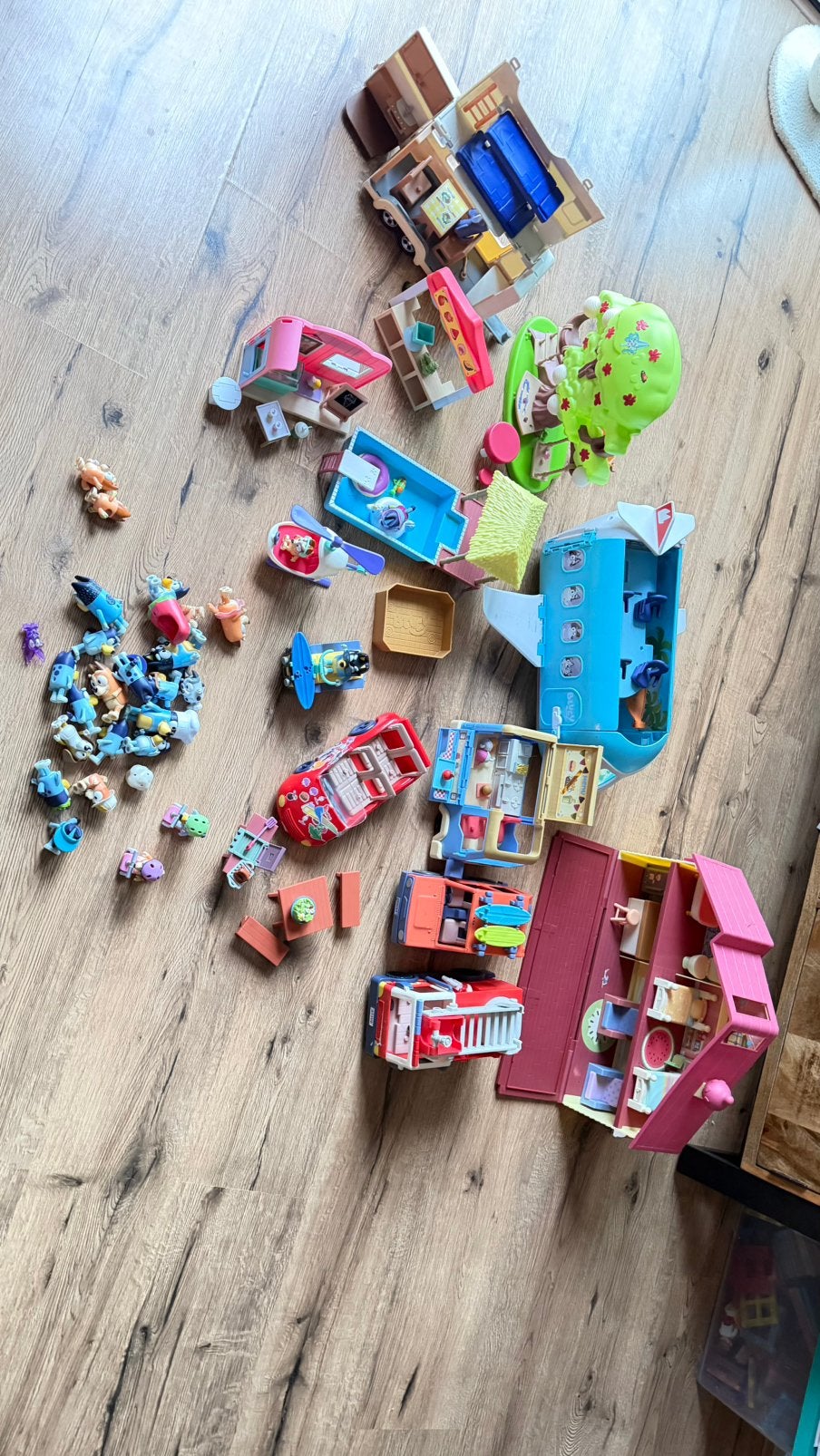 Bluey speelgoed grote set, Ophalen, Gebruikt