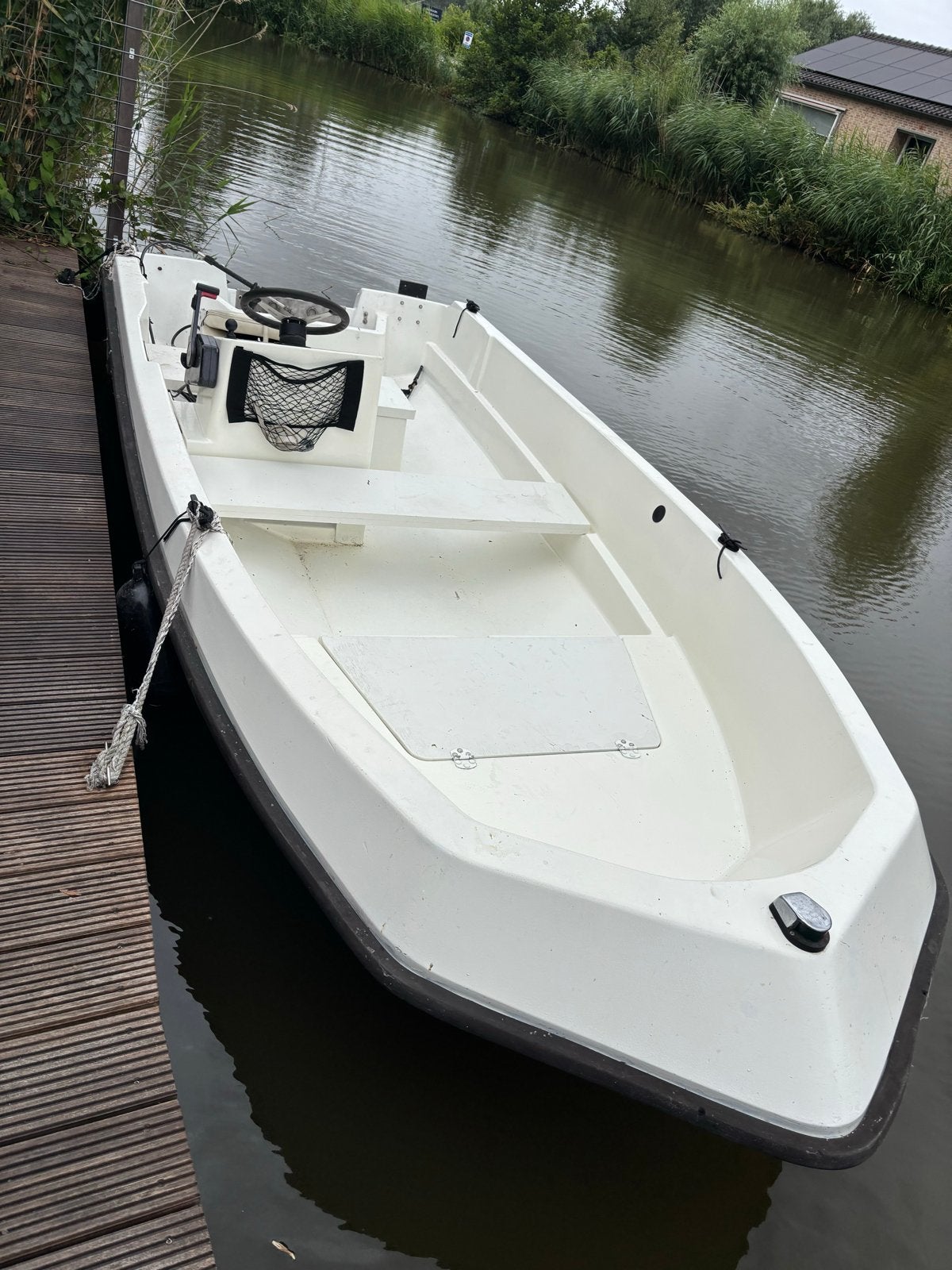 Sloep met Johnson 4takt 15pk motor (start niet)& accessoires, Ophalen, Gebruikt