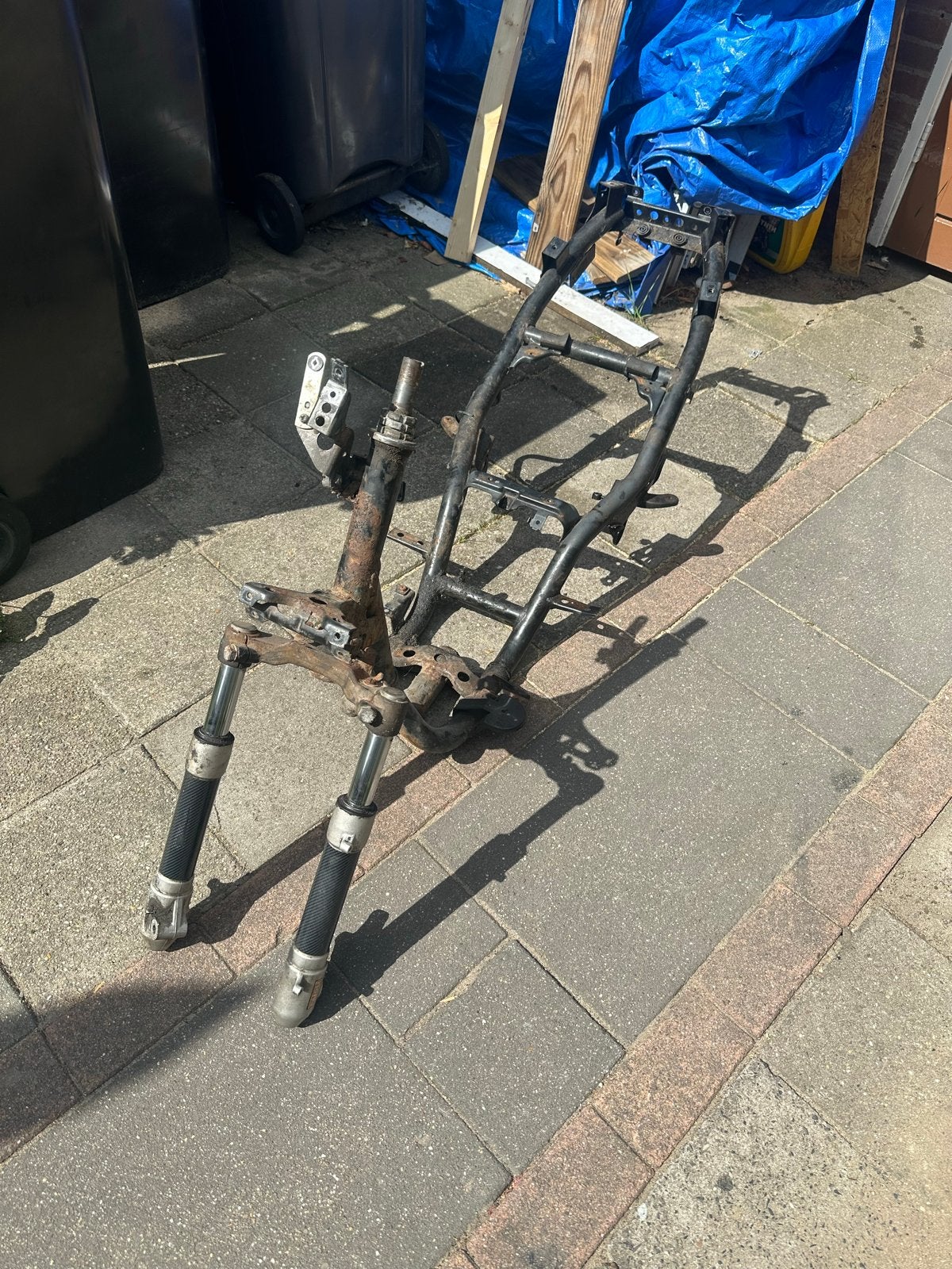 Yamaha Aerox frame zonder papieren met voorvork, Fietsen en Brommers, Ophalen of Verzenden, Gebruikt, Frame, Yamaha