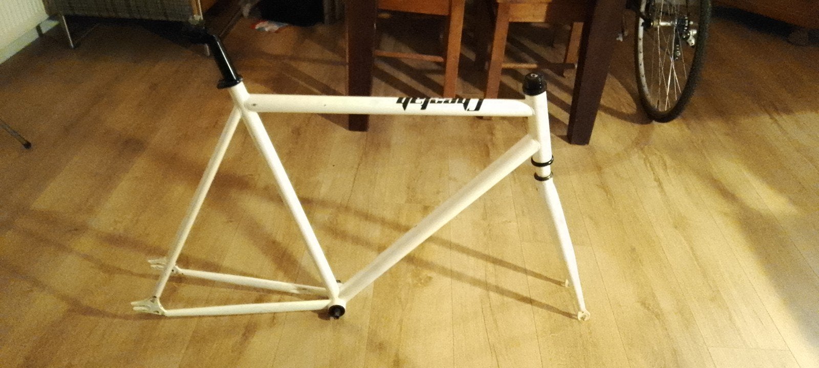 fixed gear frameset *met horizontale dropouts*, Fietsen en Brommers, Gebruikt, Staal, 57 tot 61 cm, Ophalen