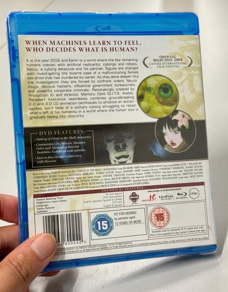 Ghost In The Shell Innocence 2 Blu-Ray Manga Anime NIEUW, Ophalen of Verzenden, Tekenfilms en Animatie, H, H