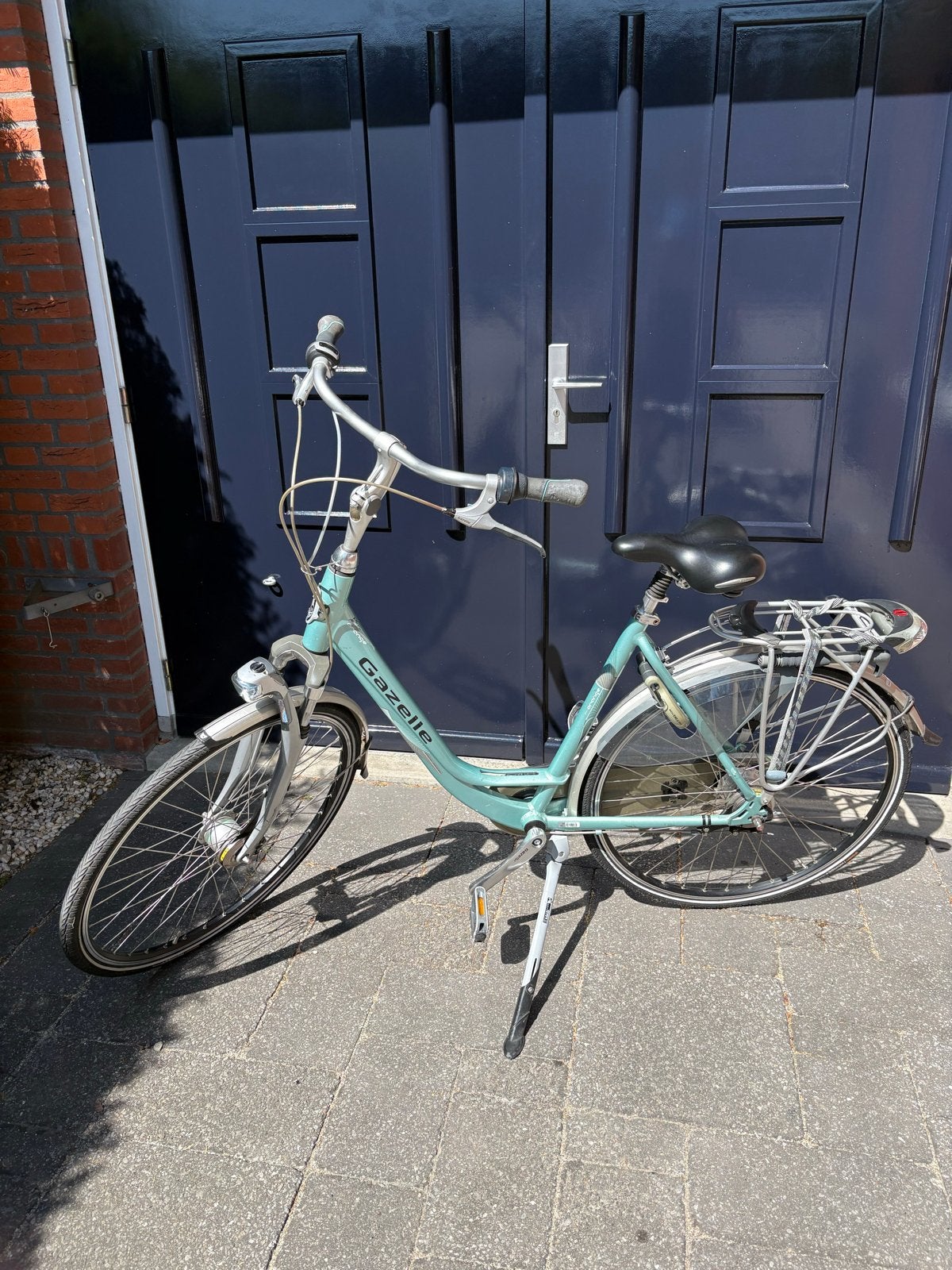 Gazelle damesfiets - Lichtgroen - Goede staat, Fietsen en Brommers, Ophalen, 53 tot 56 cm, Velgrem, Versnellingen