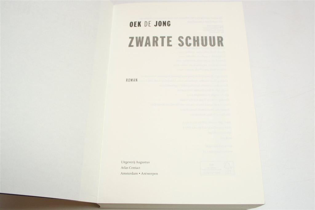 Zwarte Schuur — Oek de Jong — Winnaar Bookspot Prijs, Boeken, Ophalen of Verzenden, Gelezen