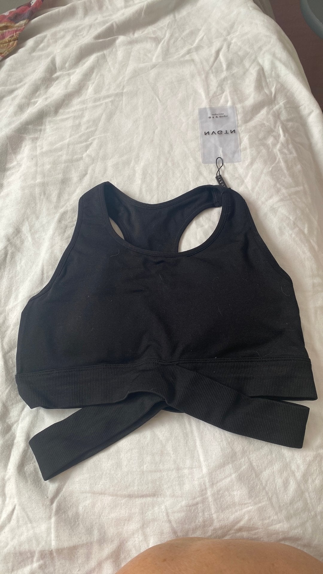Nvgtn sport top maat xs, Zwart, Nieuw, Ophalen of Verzenden, Fitness of Aerobics