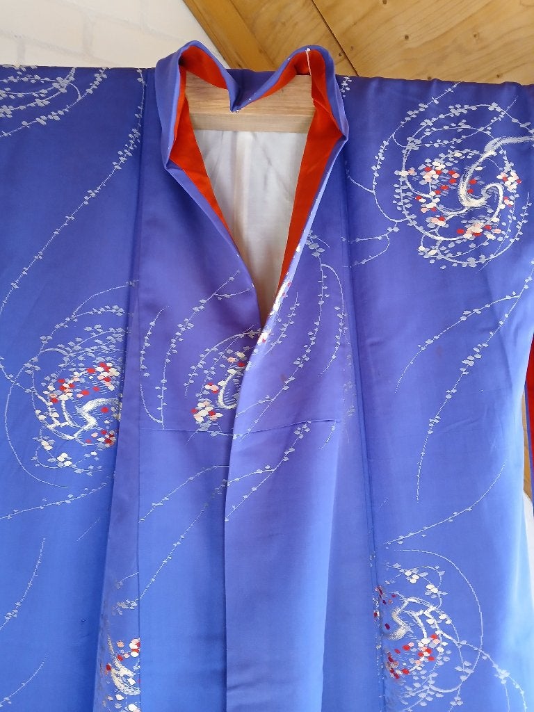 Traditionele Japanse Kimono parple red, Ophalen of Verzenden