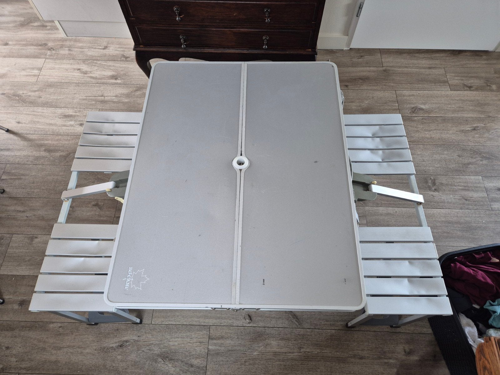 Bo-camp picknicktafel - Inklapbaar en compact, Caravans en Kamperen, Ophalen, Gebruikt
