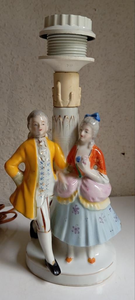 vintage romantische lampenvoet porselein, Ophalen of Verzenden
