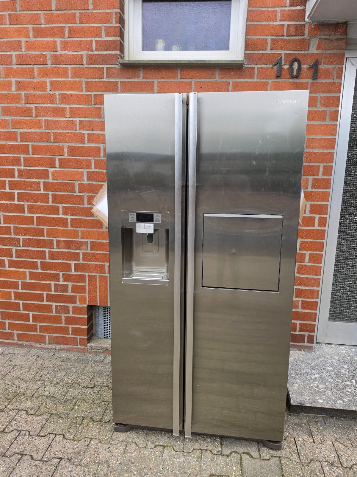 Samsung Amerikaanse ijs/diepvrieskast, Ophalen, 200 liter of meer, 60 cm of meer, Met aparte vriezer
