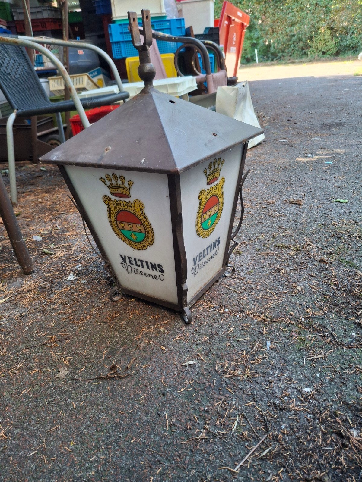 Vintage Veltins Pilsener Reclame Lamp / Lantaarn, Ophalen