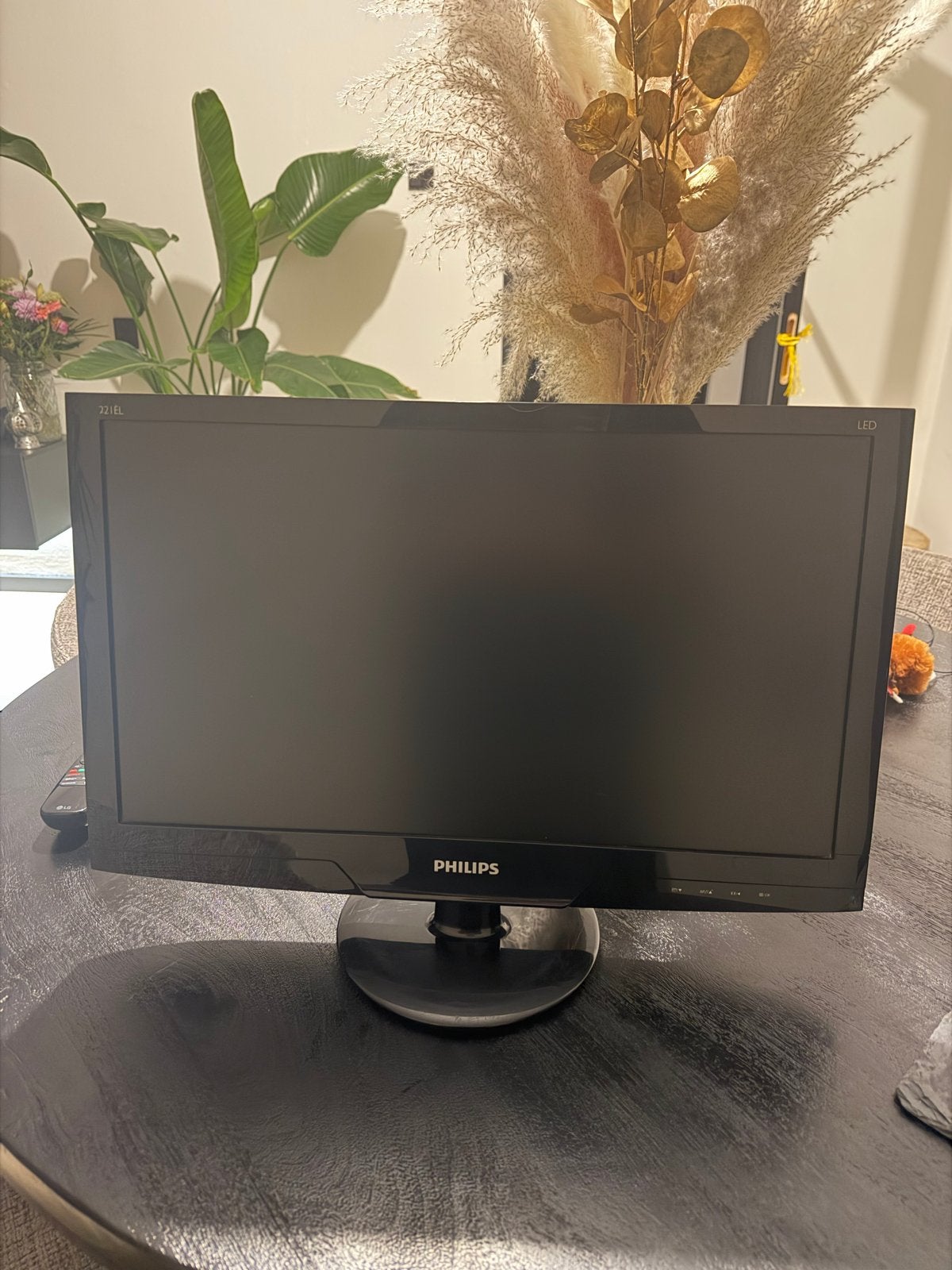 Philips 221EL LED Monitor - Inclusief kabels, Gebruikt, Full HD, Ophalen of Verzenden, DVI