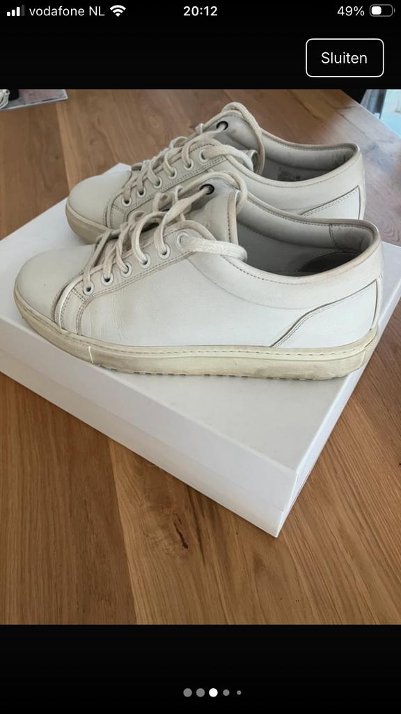 ETQ sneakers leer, Wit, Ophalen of Verzenden, Sneakers of Gympen, Zo goed als nieuw