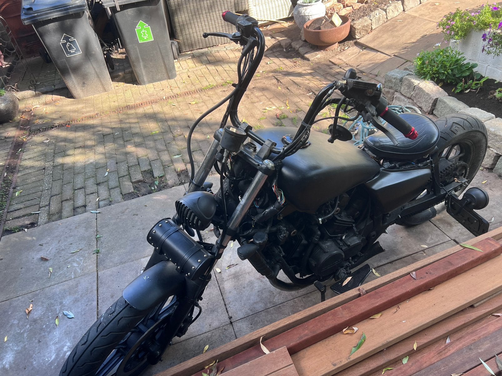 Honda VF500 Magna Bobber, Ophalen, Gebruikt