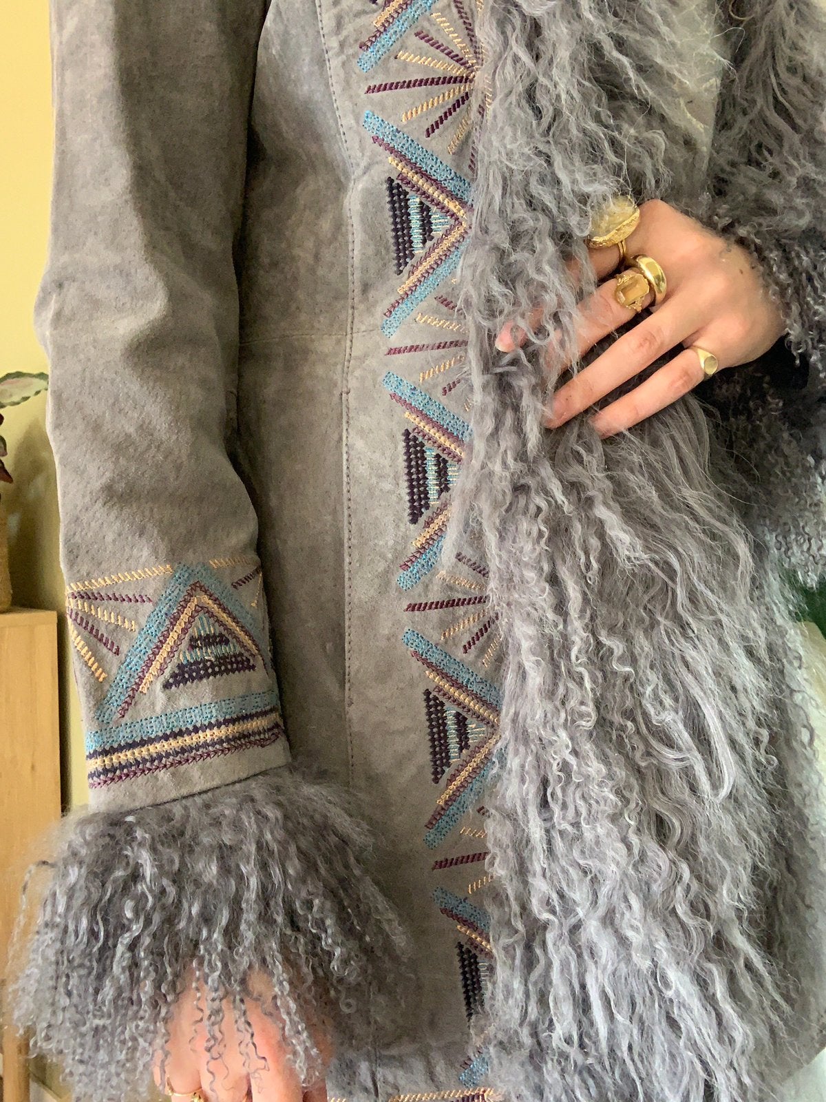Pepe Jeans mongolian fur lammy coat M, Maat 38/40 (M), -, -, Ophalen of Verzenden