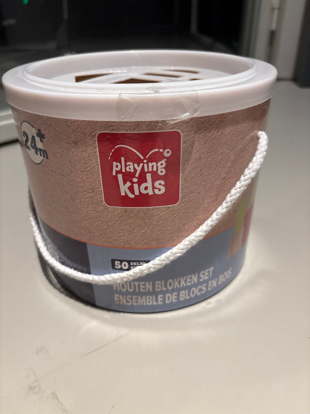 Playing Kids Houten Blokken Set - 50 Delig, Ophalen, Nieuw, Overige typen