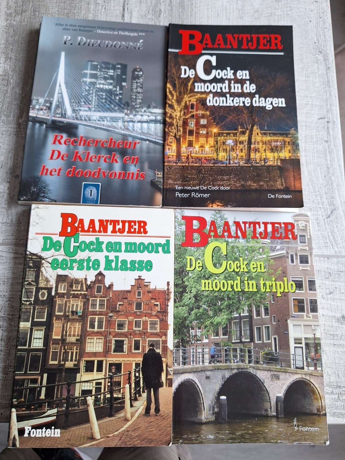 3 x Baantjer en 1x de Klerck, Ophalen of Verzenden
