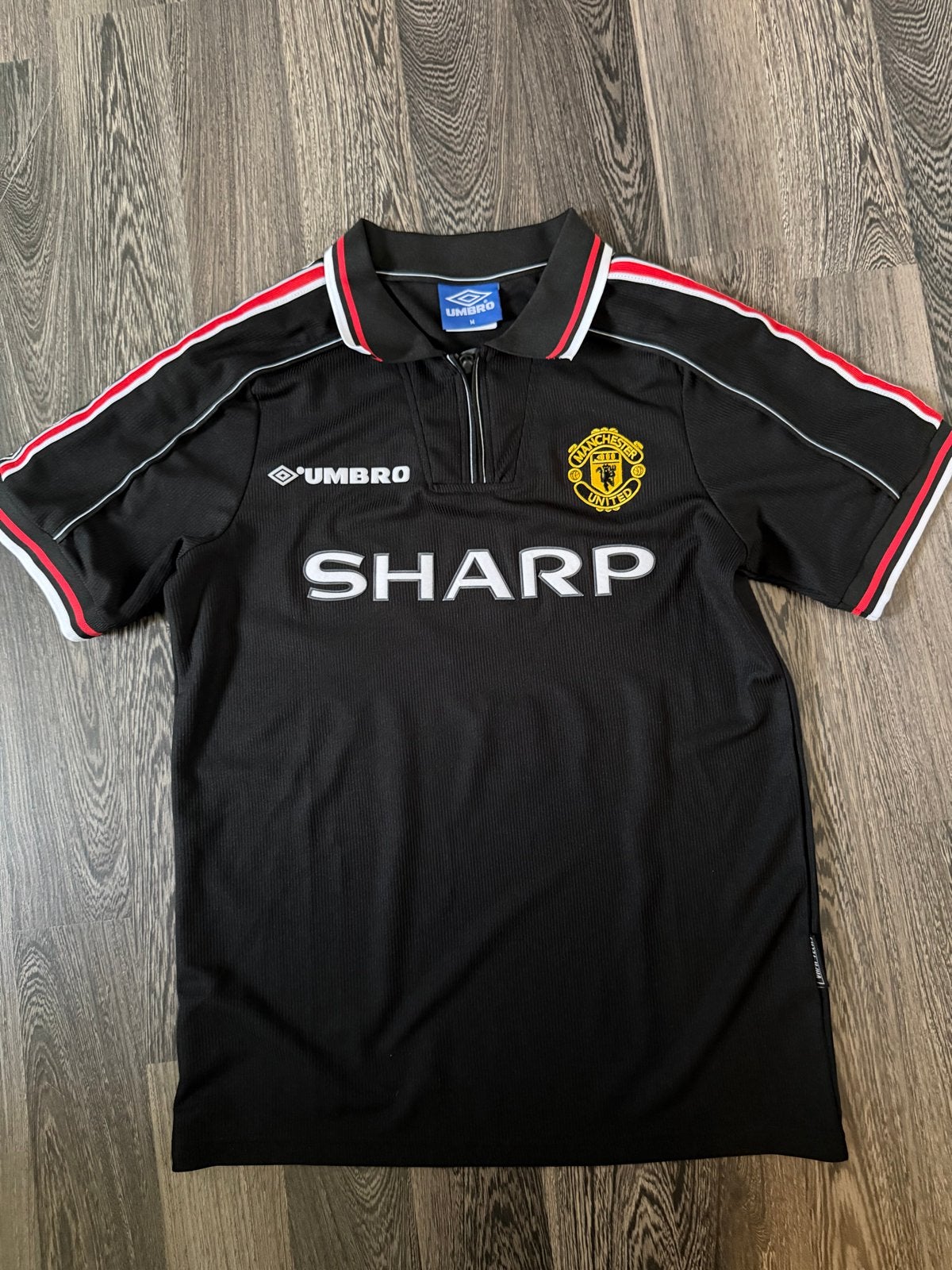 Manchester United Umbro Beckham #7 1998/99 Third Shirt  – M, Kleding | Heren, Zo goed als nieuw, Voetbal, Rood, Verzenden
